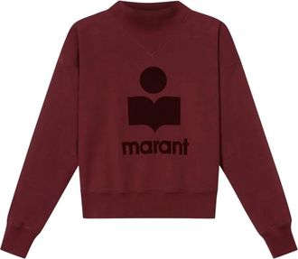 Isabel Marant Moby Sweatshirt - Dames - Sweatshirts - Rood - 2XS - Katoen - Hoodies & sweatvesten