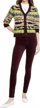 AG - Adriano Goldschmied Farrah High Rise Skinny Jeans In Wine Bloom