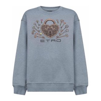 Etro Dames, Sweatshirts & Hoodies, Groen, Maat: L Katoen