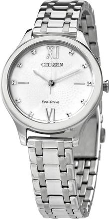 Citizen Eco-drive White Dial Elegant Ladies Watch EM0500-73A