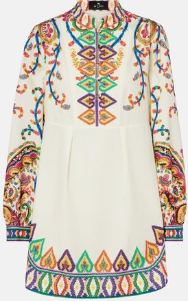 Etro Printed cotton minidress