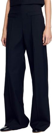 Sandro Suit trousers in Black at Nordstrom, Size 44 Eu