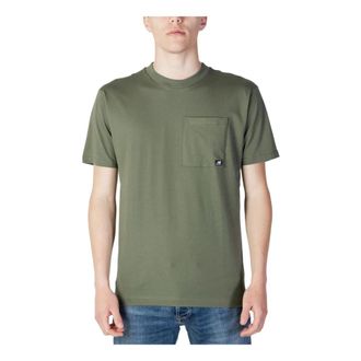 New Balance T-Shirts, male, Green, Size: XL Round Neck T-Shirt