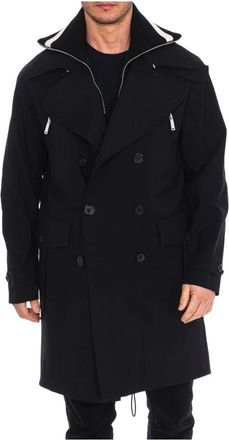 Dsquared2 Double Layer Trenchcoat - Heren - Mantel - Zwart - S - Polyester - Jassen