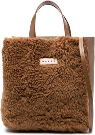 Marni Elegante Bruine Handtas Aw 23 - Dames - Handtassen - Bruin - ONE Size - Tassen