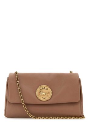 Chlo&eacute; Antiqued Pink Leather Medium Heritage Shoulder Bag