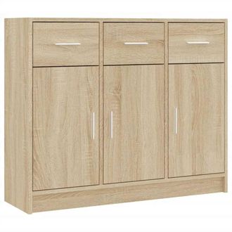 vidaXL Vidaxl - Aparador De Madera De Ingenier&iacute;a Color Roble Sonoma 91x28x75 Cm