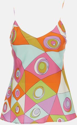 Emilio Pucci Top In Seta Stampata