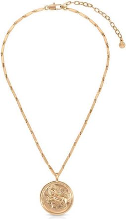Ettika Equestrian Medallion Pendant Necklace in Gold at Nordstrom