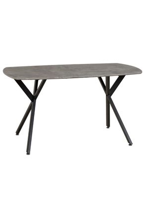 Seconique Athens Rectangular Dining Table in Charcoal