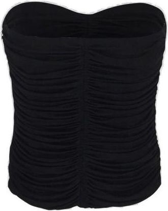 Saint Laurent Zwart Viscose Top