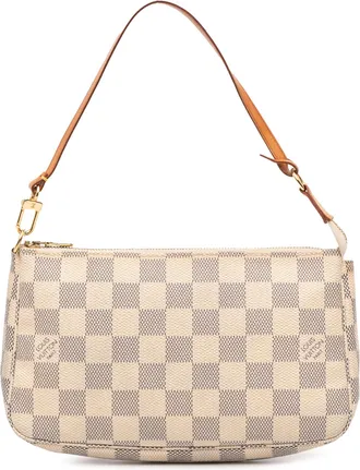 Louis Vuitton Pre-owned Womens Pochette Accessoires Handbag - Ivory Textile - One Size
