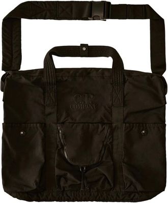 C.P. Company Tote Bags, male, Black, Size: ONE SIZE Tote Bag