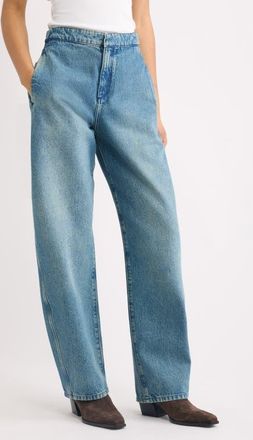 Rag & Bone Vito High Waist Wide Leg Pants in Cheri at Nordstrom, Size 10