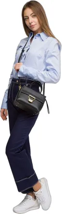 Coccinelle Womens Handbag Black Cowhide Leather