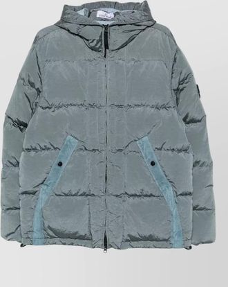 Stone Island down hooded puffer jacket