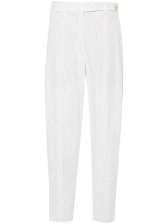 Brunello Cucinelli Pantaloni sartoriali gessati - Bianco