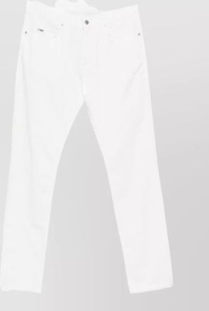 Emporio Armani straight leg trousers belt loops five pocket