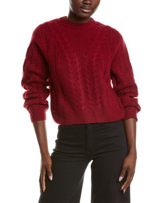 Naadam Airy Cable Crewneck Cashmere Sweater