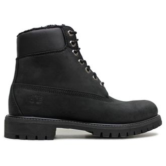 Timberland Premium 6 Inch Warmlined Nubuck Mens Ankle Boots - Black - Size:UK 11.5