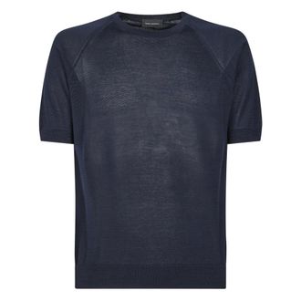 Tagliatore T-Shirts, male, Blue, Size: 3XL Pwe26 Short-sleeve Polo T-shirt