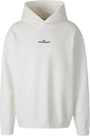 Maison Margiela Hoodie - Heren - Hoodies - Wit - M - Nylon - Hoodies & sweatvesten