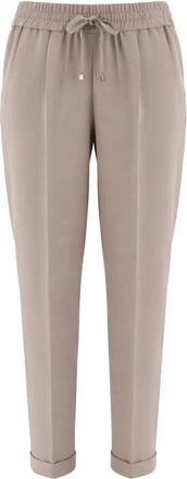 Kiton Soepelvallende Broek - Dames - Broeken - Beige - 4XL - Broeken