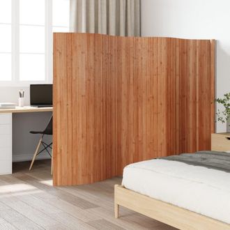 Berkfield Home Room Divider&not;Brown 165x400 cm&not;Bamboo in Brown | Size: 165x400 cm
