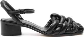 Hereu Cabersa 40mm sandals - women - Leather/Leather/Leather - 37 - Black