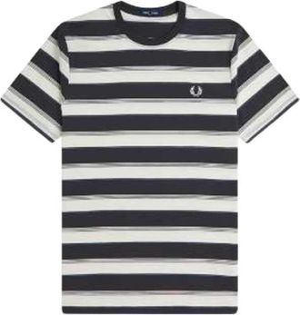 Fred Perry Fine Stripe T-Shirt - Heren - T-shirts - Veelkleurig - M - Katoen - Tops