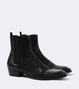 Saint Laurent Botas chelsea Stanton de piel