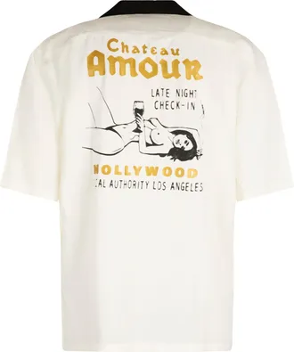 Local Authority Mens White Cotton Shirt