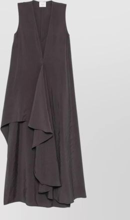 Alysi sleeveless asymmetric midi dress