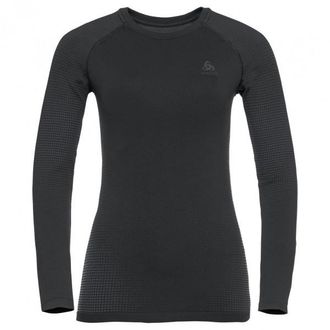 Odlo BL Top Crew Neck L/S Performance Warm Eco Kunstfaserunterwäsche für Damen | schwarz