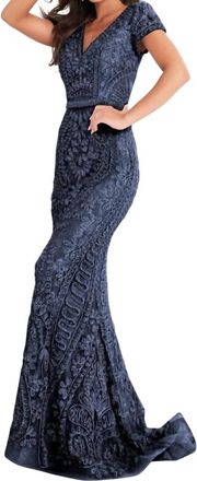Jovani Evening Dress In Navy