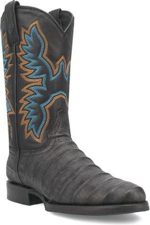 Dingo Trail Boss Alligator Embossed Cowboy Boot in Black at Nordstrom Rack, Size 10.5