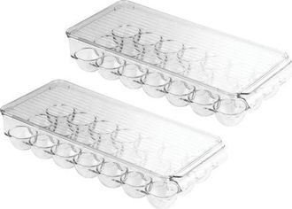 iDesign Plastic Egg Holder - Holds 21 Eggs - Set of 2 - Clear - Made in USA at Nordstrom