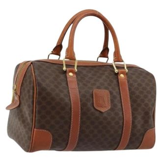 Celine Pre-owned Handbags, female, Brown, Size: ONE SIZE Pre-owned Vintage Boston Bag