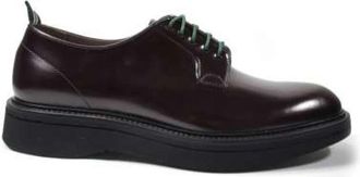 Green George Italiaanse Leren Derby Schoenen voor Mannen - Heren - Veterschoenen - Bruin - 45 EU - Leer - Schoenen