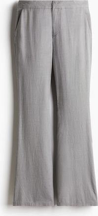 H&M Elegante Hose aus Leinenmix - Grau