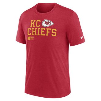 Nike Kansas City Chiefs Overlap Lockup Nike Mens NFL T-Shirt in Red | NJFDEX487G-U66