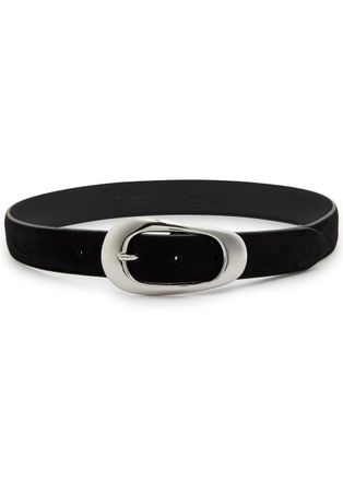 Anderson's Suede Belt - Black And Silver - 95 (UK16/ XL)