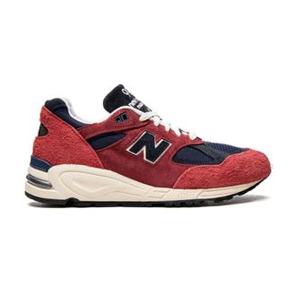 New Balance Sneakers, male, Red, Size: 10 US Teddy Santis x 990v2 Made in USA Chrysanthemum Sneakers