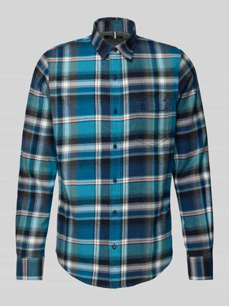 Lerros Regular Fit Freizeithemd mit Label-Stitching in Petrol, Gr&ouml;&szlig;e XXL