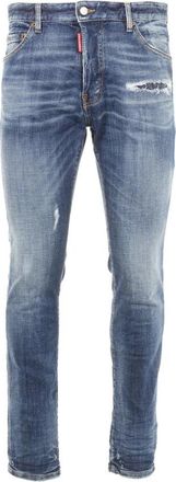Dsquared2 Teddy Jeans - Heren - Slim Fit Jeans - Blauw - 2XL - Katoen - Jeans