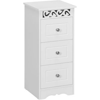 HOMCOM Homcom - Armario De Almacenamiento Cajonera Multifuncional Para Sal&oacute;n Dormitorio Ba&ntilde;o