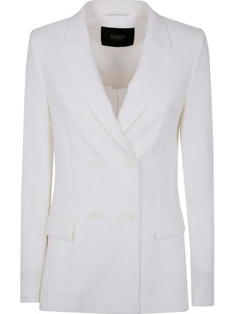 Seventy double-breasted blazer - White