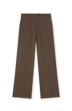 Fortela Low Waist Wool Pants in Ecru at Nordstrom, Size 40 32 Eu