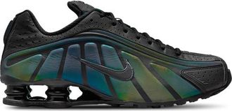 Nike Mens Shox R4 - Running Shoes Black/Black/Seaweed Size 10.0