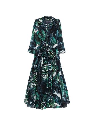 Samantha Sung Aster Midikleid aus Baumwolle